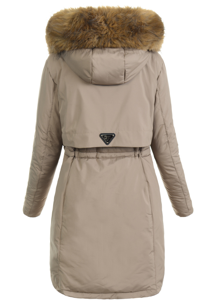 Damska Kurtka Zimowa Elwira Beżowa