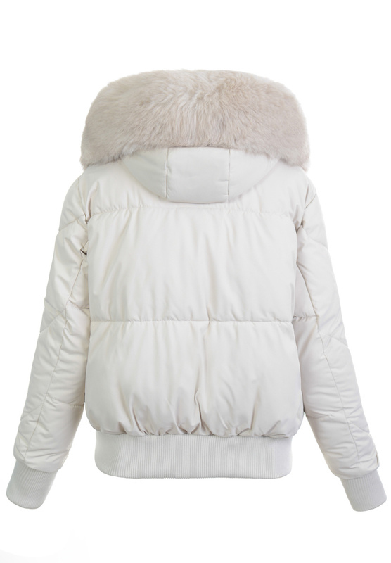 Damska Kurtka Zimowa Oversize Melisa Ecru