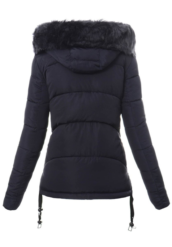 Damska Zimowa Kurtka Ortalionowa Granatowa