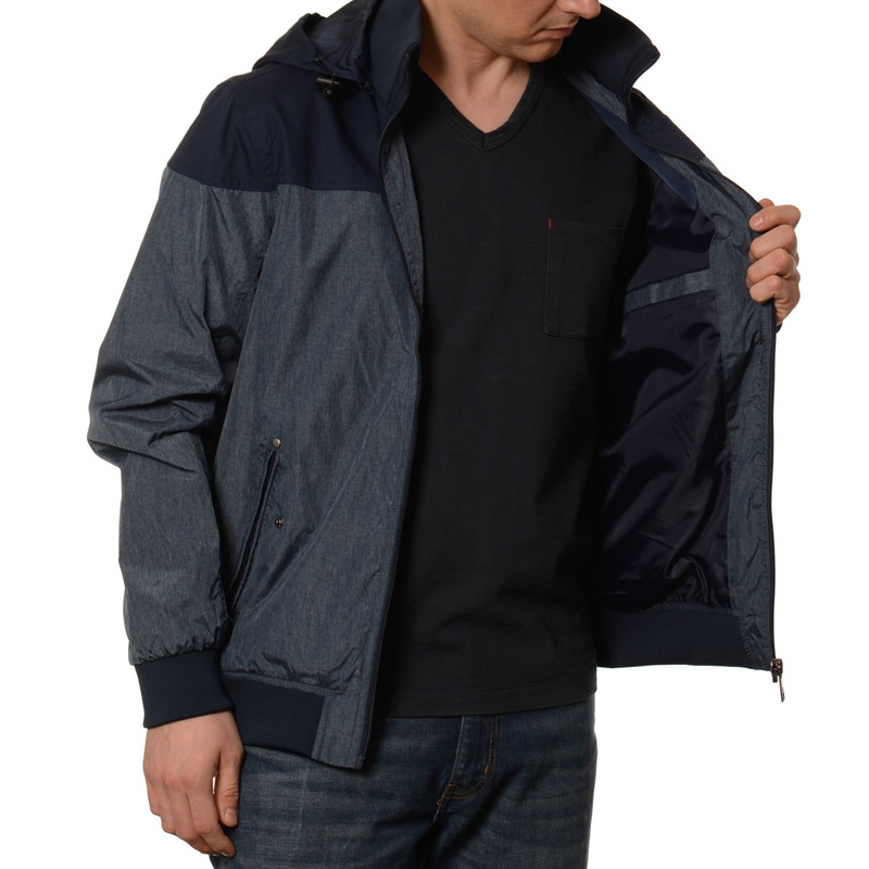 Męska Kurtka Wiosenna - Jesienna Wiatrówka Oscar Granat