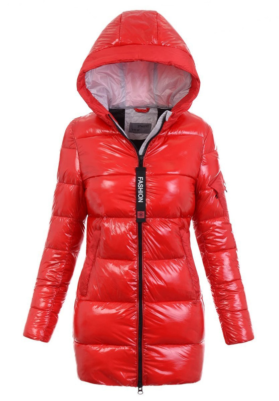 Damska Kurtka Ortalionowa Eliza Czerwono-Szara