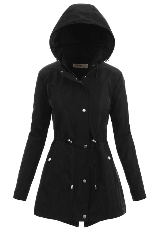 Damska Kurtka Parka Wiosenna Nadia Czarna