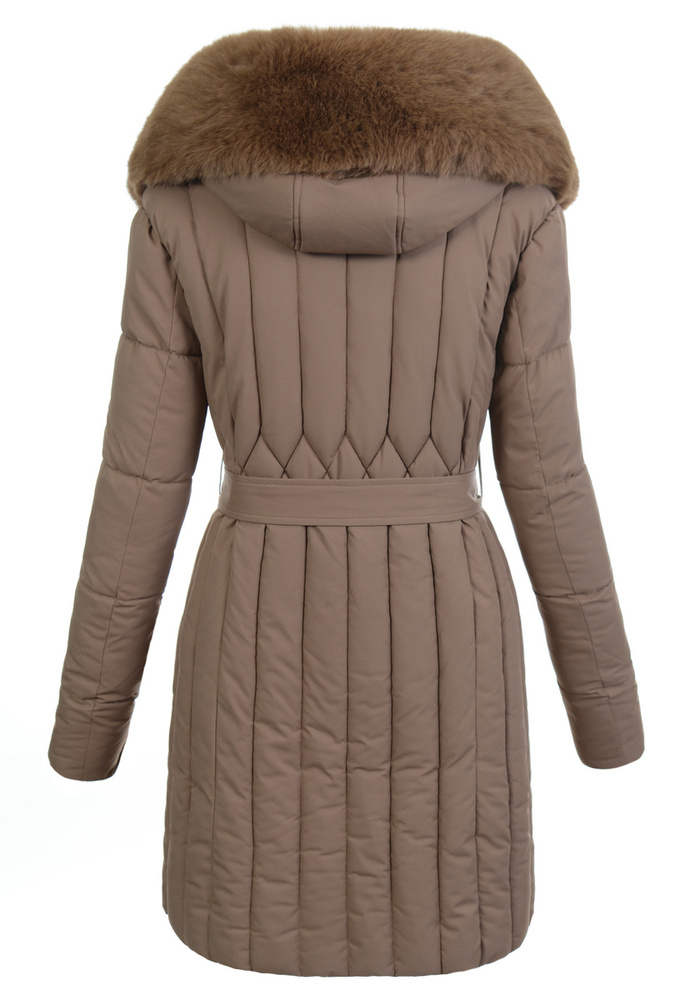 Damska Kurtka Zimowa Milena Brązowa