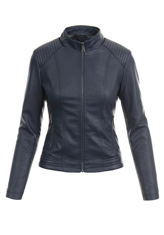 Damska Kurtka Ramoneska Aria Granatowa