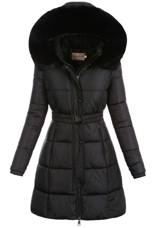 Damska Kurtka Pikowana Jagna Czarna