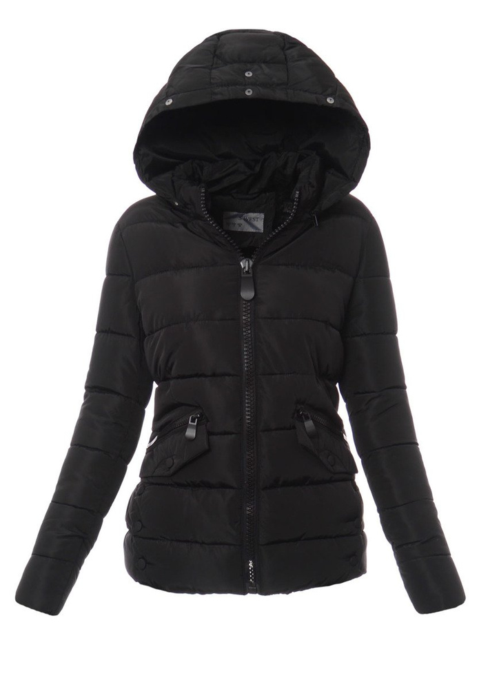 Damska Zimowa Kurtka Ortalionowa Sonia Czarna