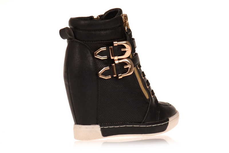 Trampki Sneakersy Koturny Vices Czarne