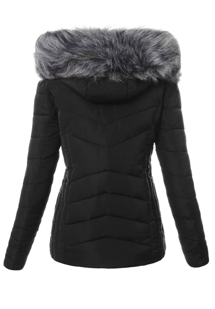 Damska Zimowa Kurtka Ortalionowa Czarna