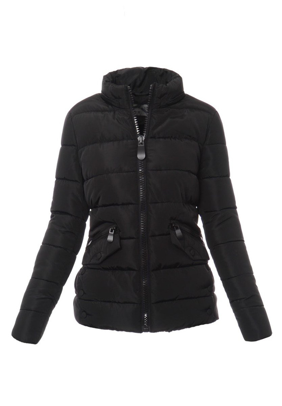 Damska Zimowa Kurtka Ortalionowa Sonia Czarna