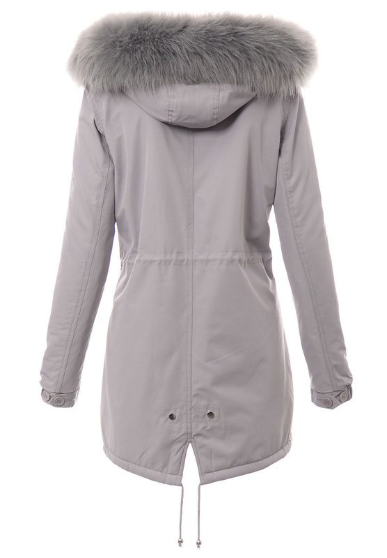 Damska Kurtka Parka Szara