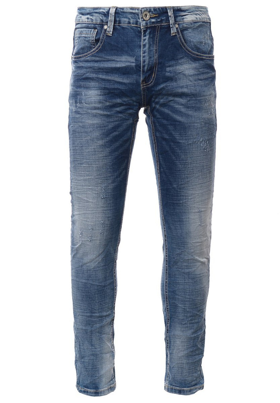 Męskie Spodnie Jeansowe Granatowe