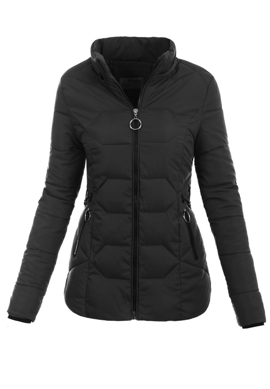 Damska Kurtka Pikowana Nora Czarna