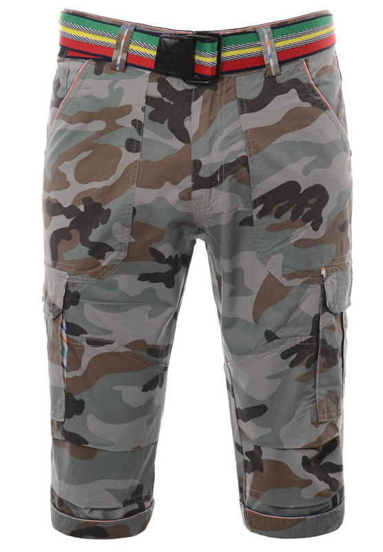 Męskie Spodenki Krótkie Bojówki Moro Khaki