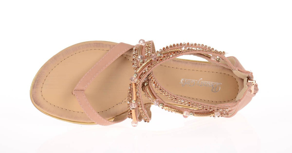 Sandały Gladiatorki Rzymianki Korale Róż