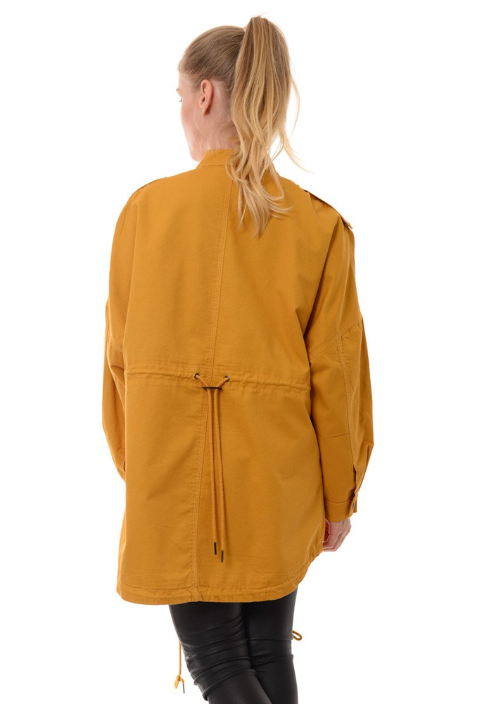 Damska Kurtka Parka Wiosenna Oversize Camel