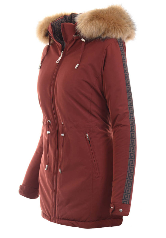 Damska Kurtka Zimowa Parka Dwustronna Joanna Ceglana