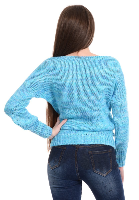 Damski Sweter Niebieski