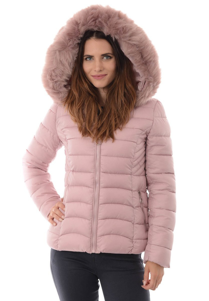 Damska Zimowa Kurtka Ortalionowa Daria Różowa