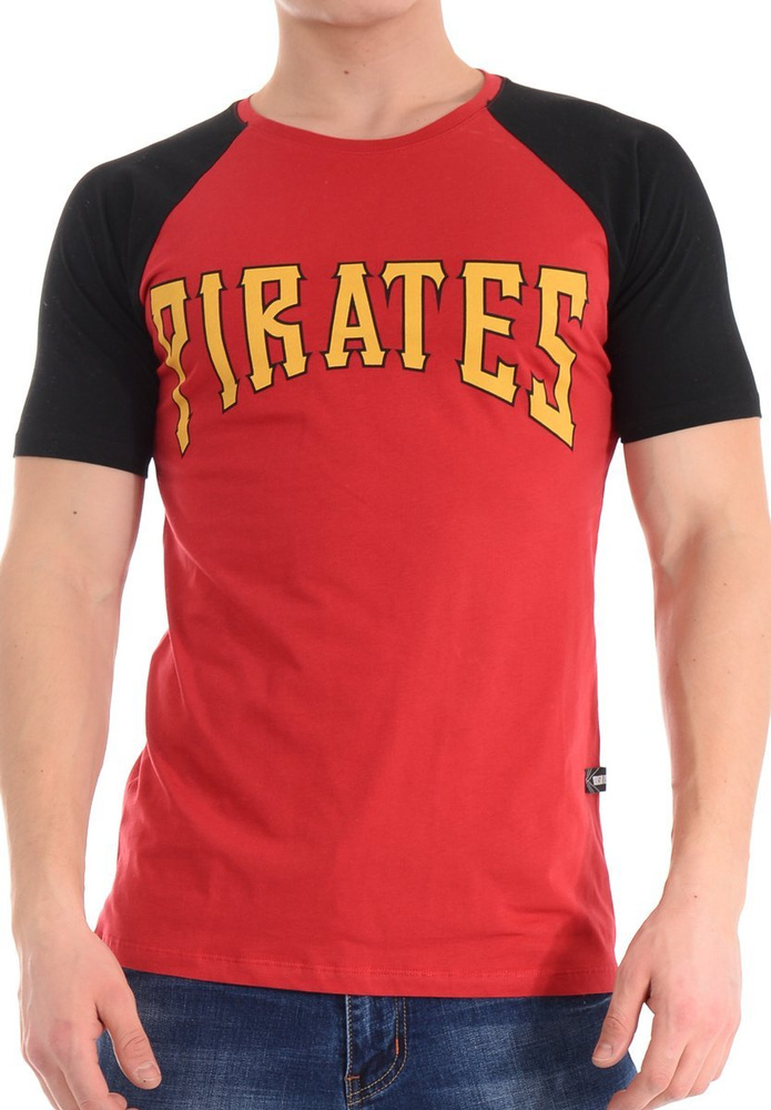 Męska Koszulka T-Shirt Nadruk Czerwona