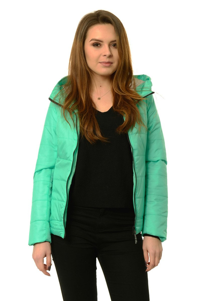Damska Jesienna Wiosenna Kurtka Zielona