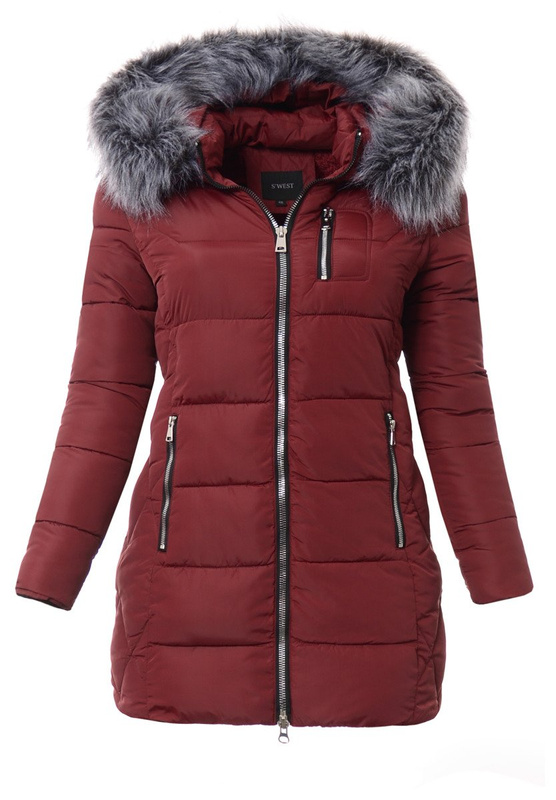 Kurtka Zimowa Olga Bordowa