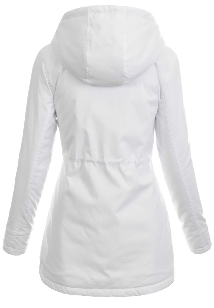 Damska Kurtka Parka Wiosenna Weronika Biała