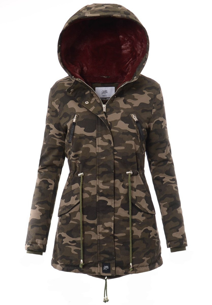 Kurtka Parka Aleksandra Moro Z Bordowym Futrem