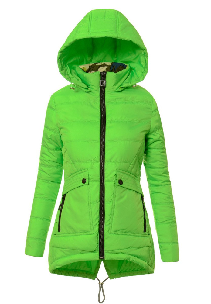 Damska Jesienna Wiosenna Kurtka Tamara Zielona Neonowa