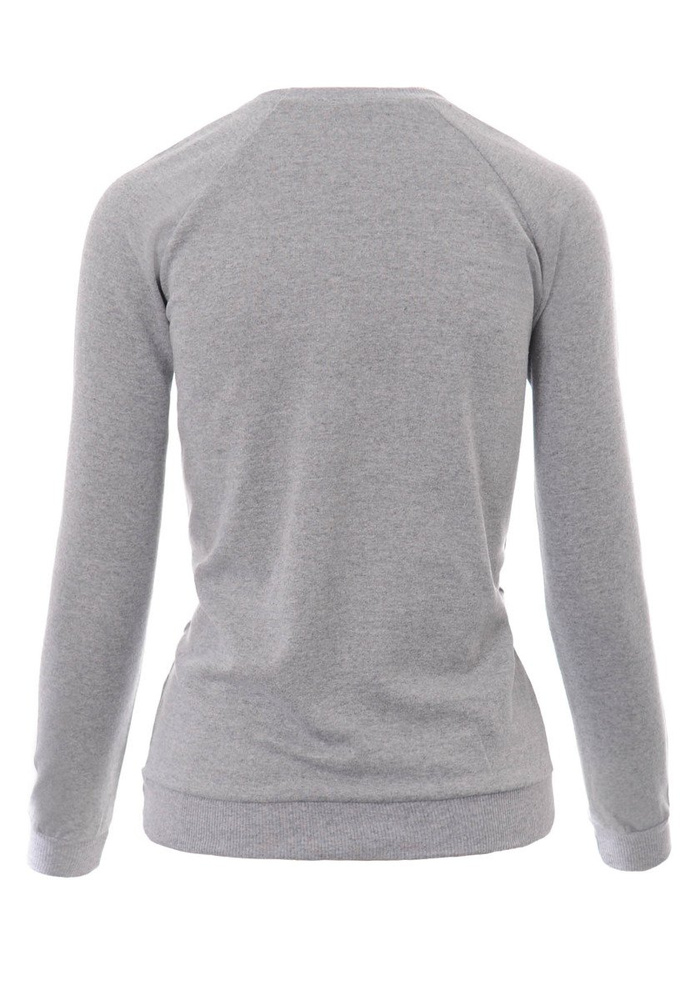 Damska Bluza Bawełniana Nadruk CALI Szara