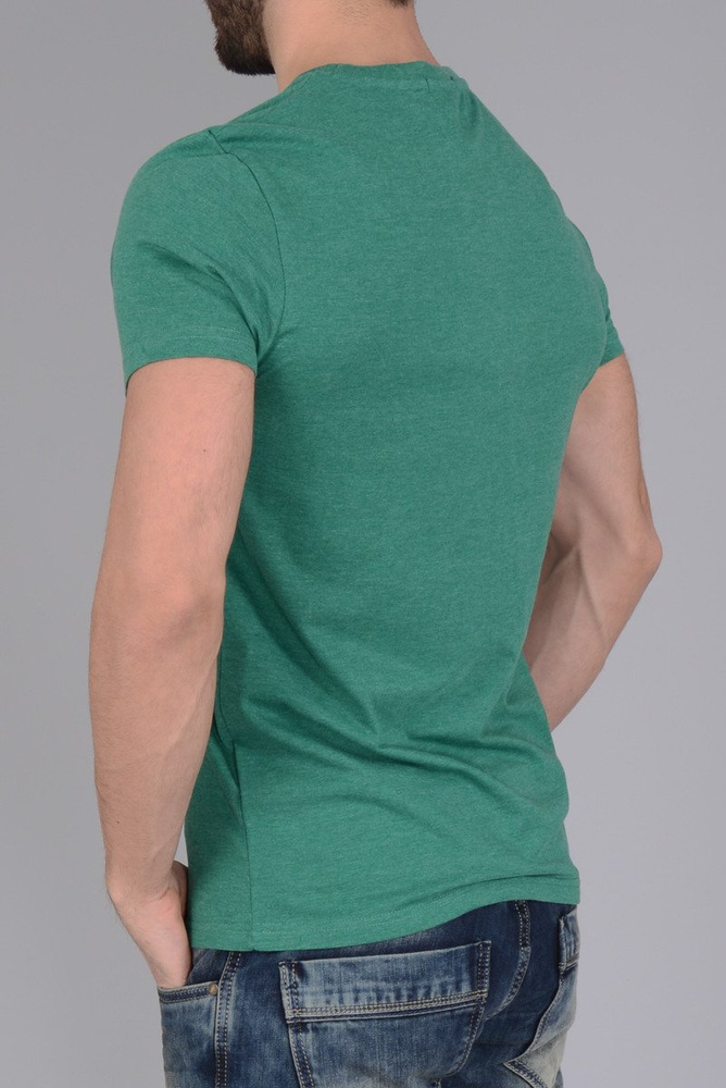 Męska Koszulka T-shirt Nadruk NYC Zielona