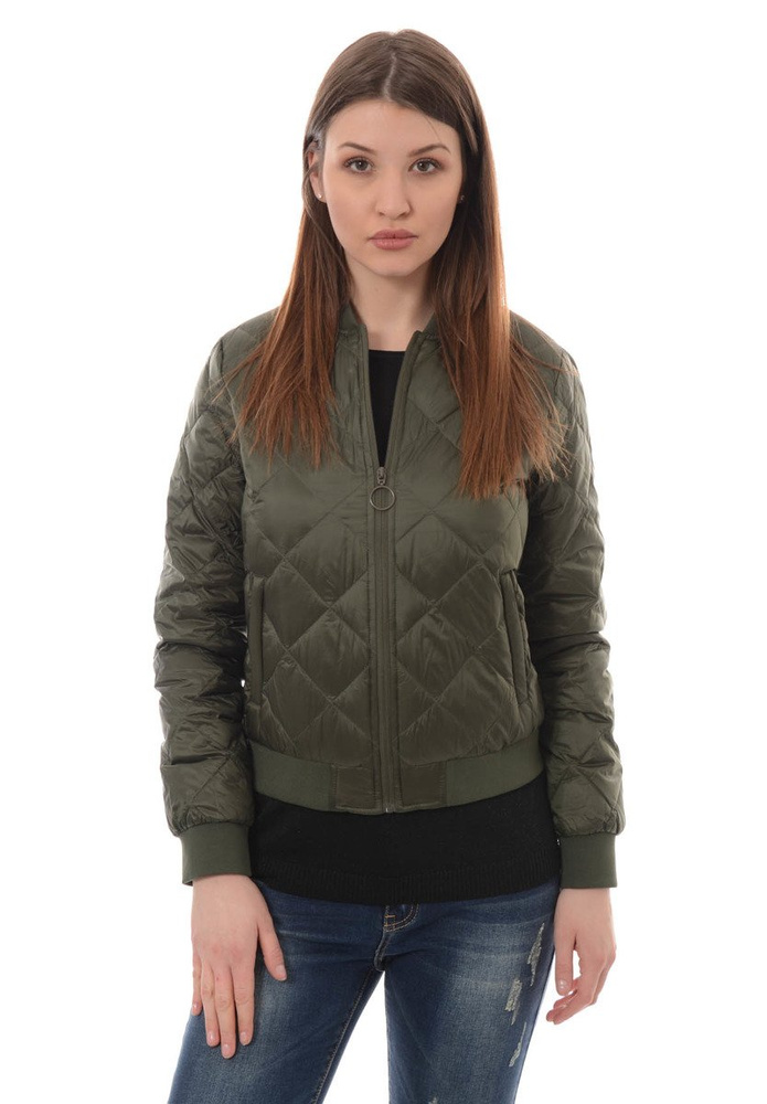 Damska Puchowa Wiosenna Kurtka Zielona