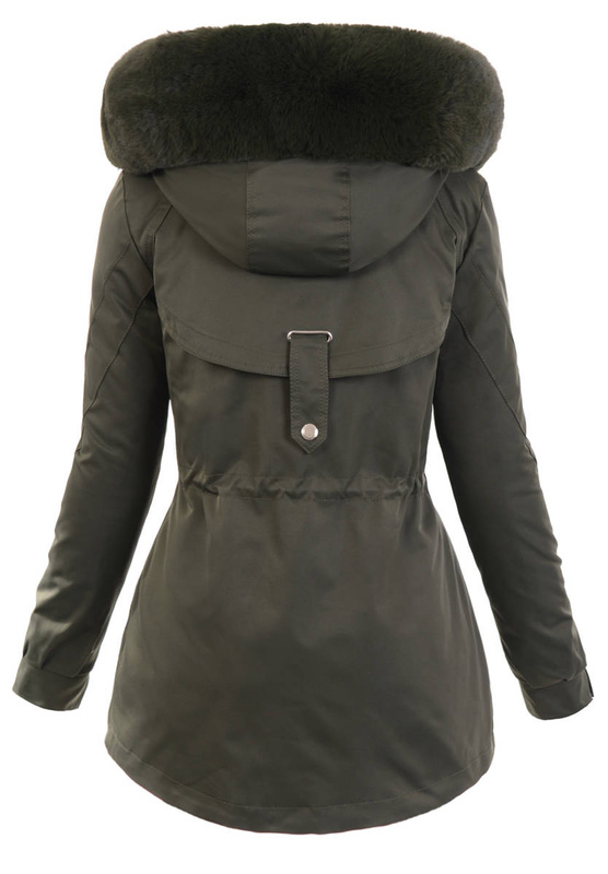 Damska Kurtka Parka Angelika Khaki