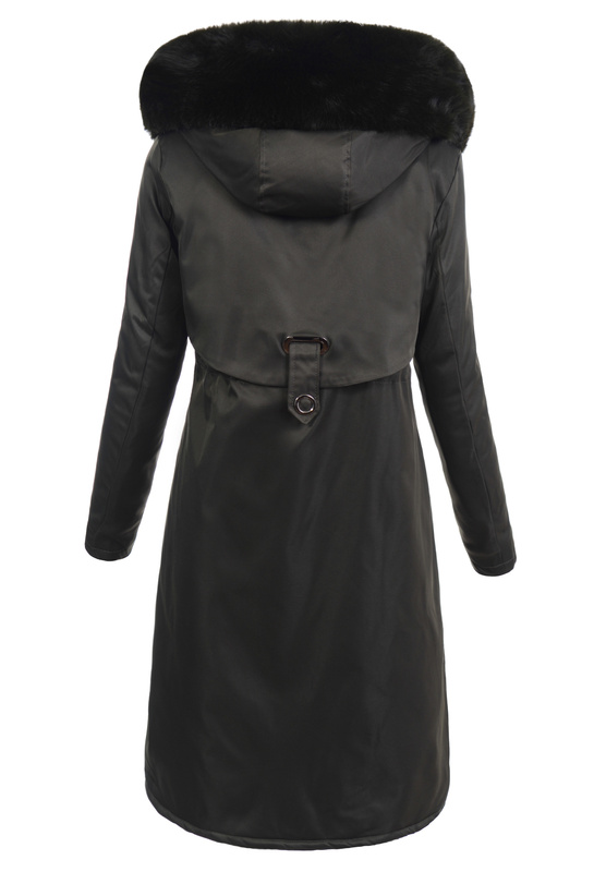 Damska Kurtka Parka Zimowa Natalia Zielona