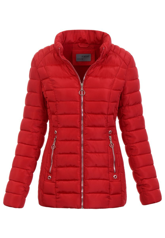 Damska Kurtka Ortalionowa Dominika Czerwona