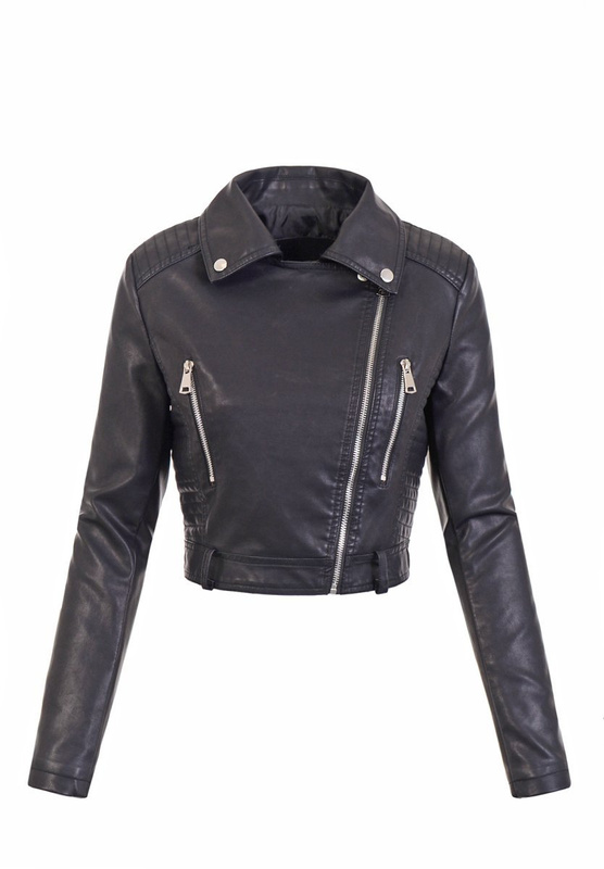 Damska Kurtka Ramoneska Nastia Czarna