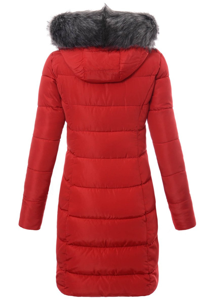 Damska Zimowa Kurtka Ortalionowa Elif Czerwona