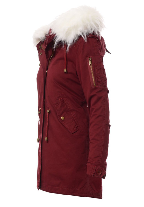 Parka Zimowa 2w1 Bordowa