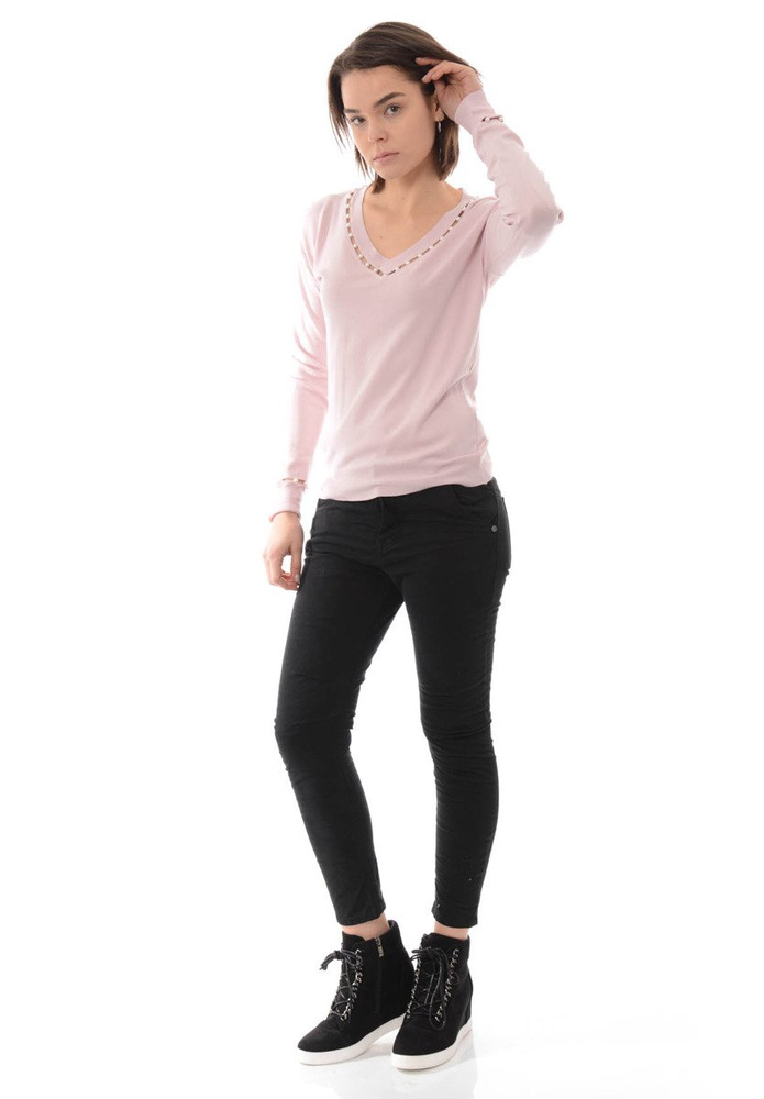 Damskie Spodnie Jeansy Boyfriend Czarne