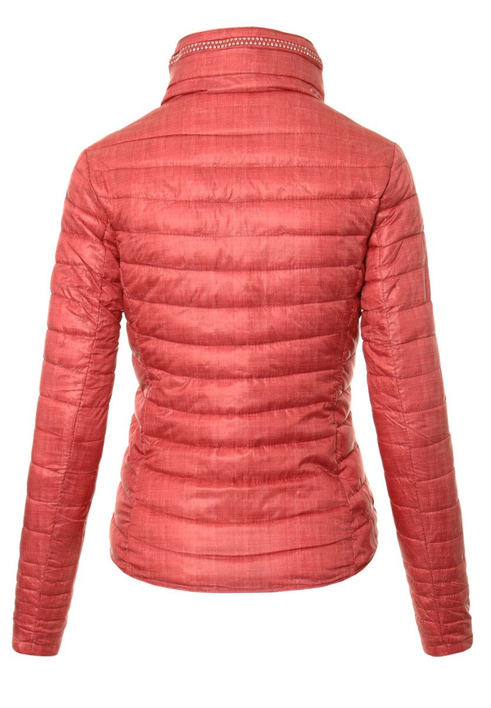 Damska Jesienna Wiosenna Kurtka Ortalionowa Malinowy Melanż