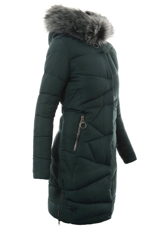 Damska Zimowa Kurtka Ortalionowa Miriam Zielona