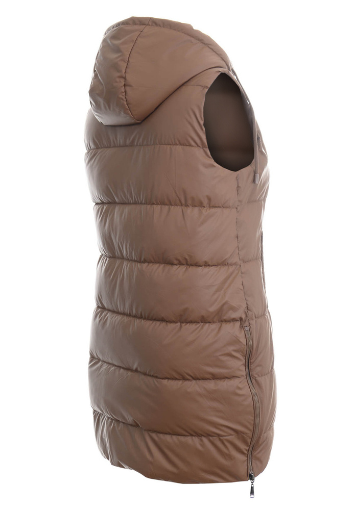 Damska Kamizelka Bezrękawnik Aleksa Brązowy