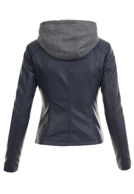 Damska Kurtka Ramoneska Aria Granatowa