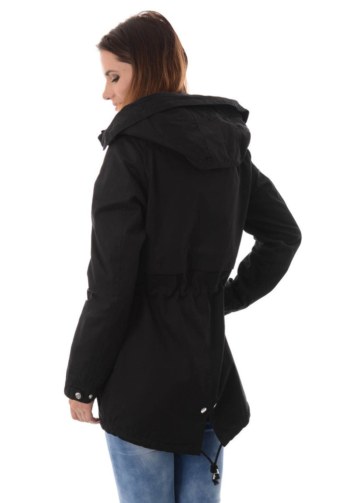 Damska Kurtka Parka Zimowa 2w1 Oktawia Czarna