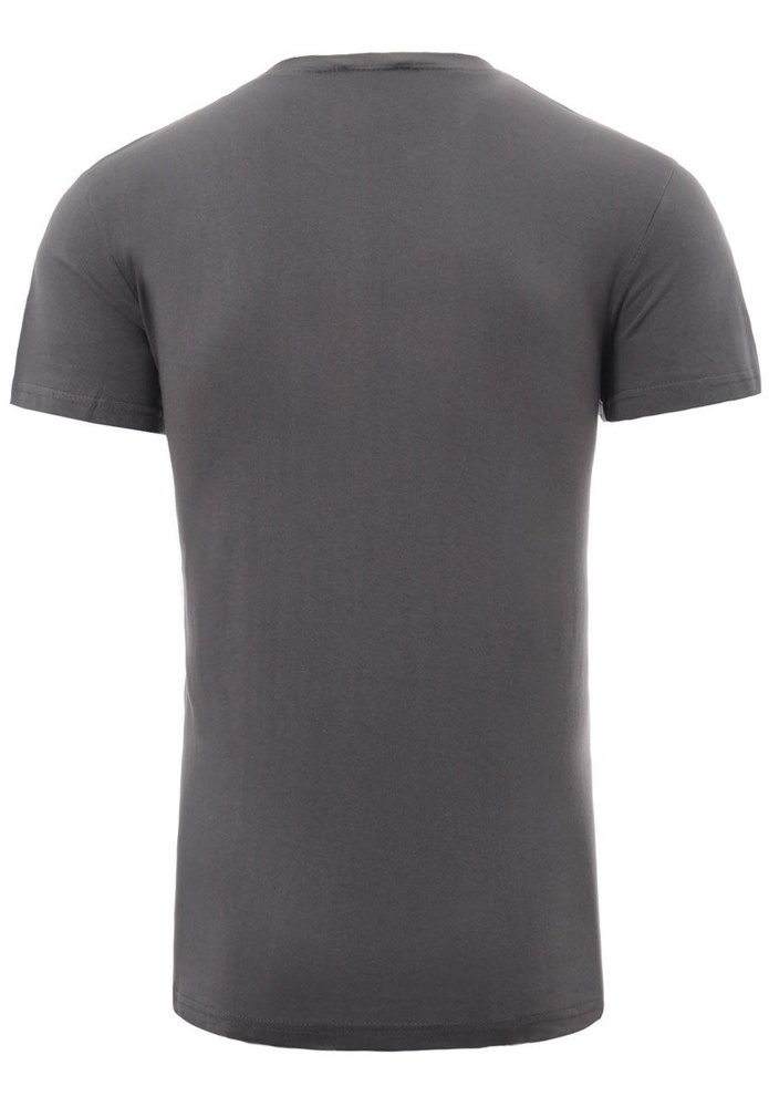 Męska Koszulka T-Shirt Nadruk Brooklyn Szara