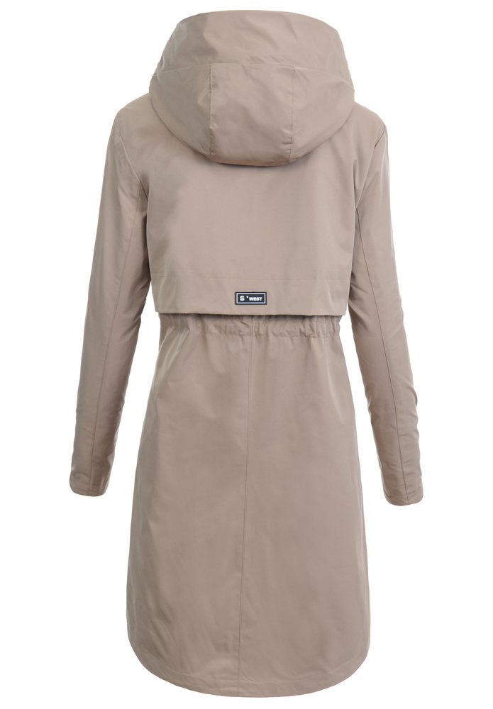 Damska Kurtka Parka Wiosenna Matylda Beżowa