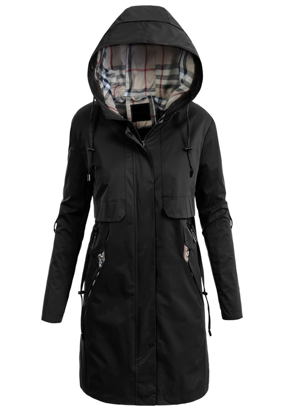 Damska Kurtka Parka Wiosenna Matylda Czarna