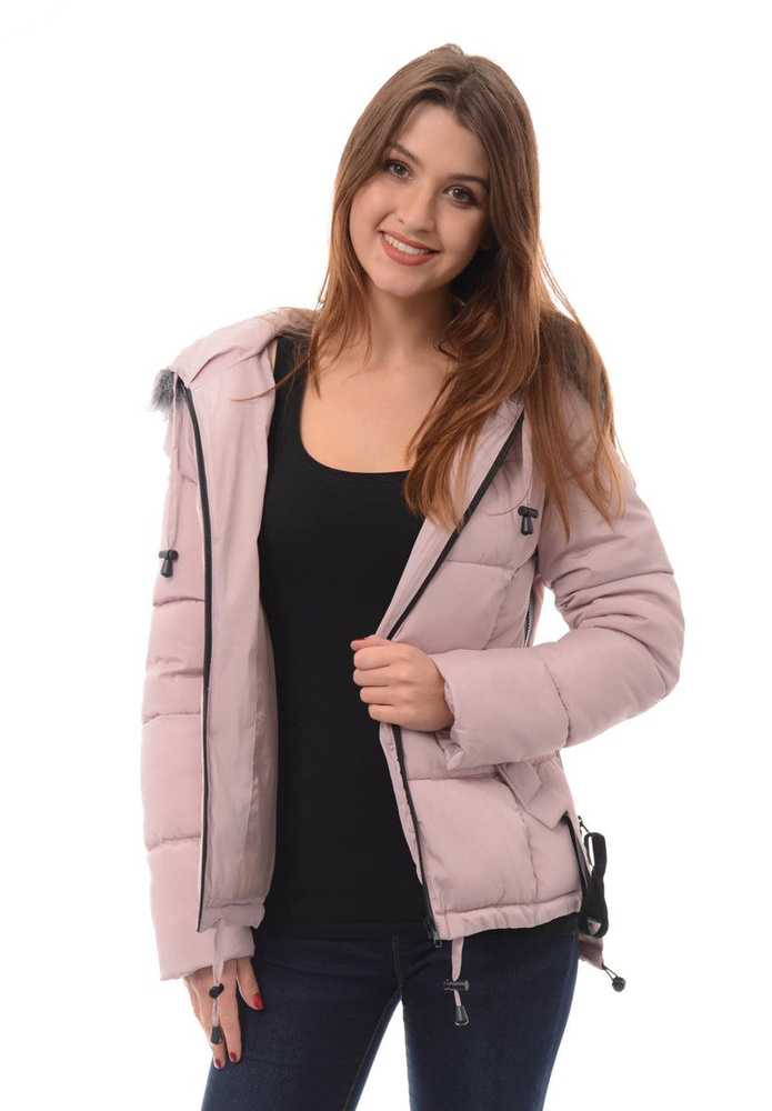 Damska Zimowa Kurtka Ortalionowa Różowa