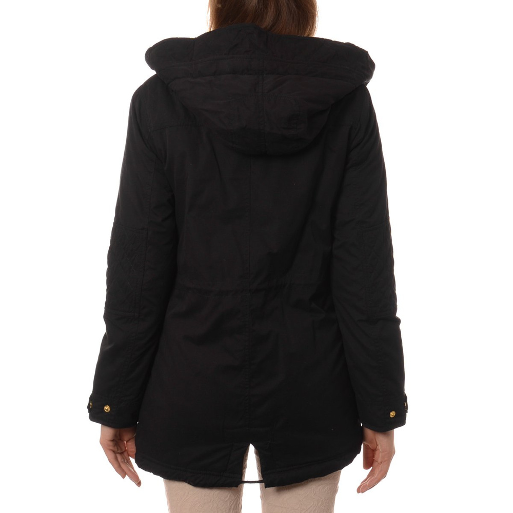 Damska Kurtka Parka Zimowa Czarna (595)