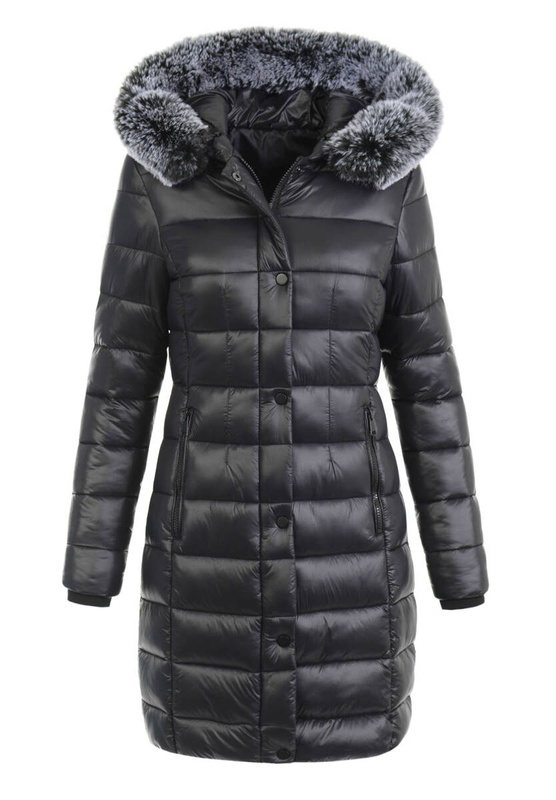 Damska Kurtka Ortalionowa Długa Laura Czarna