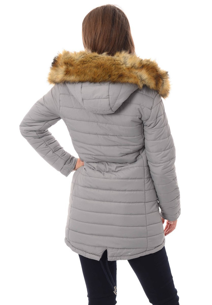 Damska Dwustronna Zimowa Kurtka Molly Granatowa